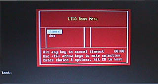 Linux or dos(Windows) boot